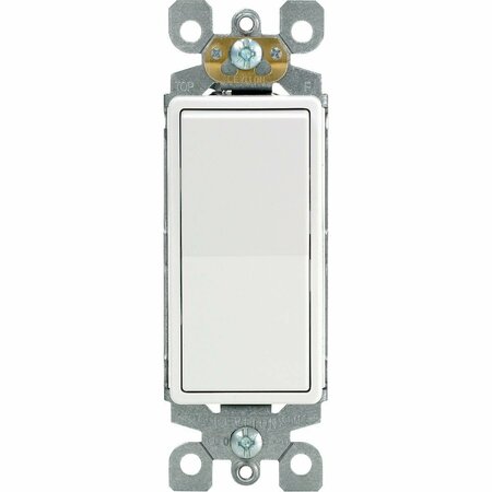LEVITON Decora Commercial Grade 20 Amp Rocker Single Pole Switch, White S02-05621-2WS